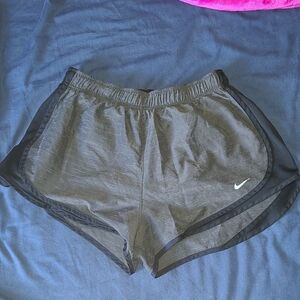 Nike Women's Charcoal Gray Athletic Shorts